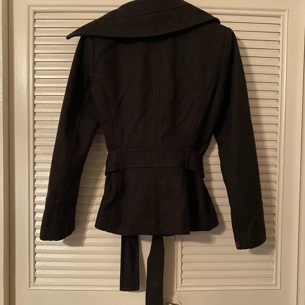 Zara Basic Wool Blend Short Coat - image 3